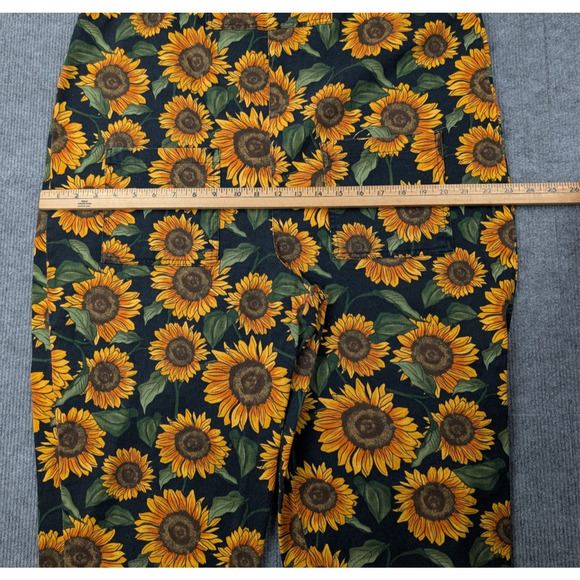 Lucy & Yak Overalls Womens12 Long Sunflower Organic Cotton Boho Kidcore Garden - Picture 4 of 11